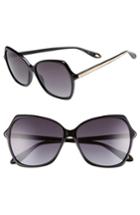 Women's Givenchy 59mm Butterfly Sunglasses - Black
