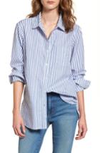 Women's Stateside Stripe Oxford Shirt - Blue