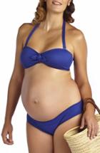 Women's Pez D'or 'rimini' Textured Maternity Bikini - Blue