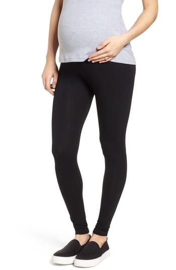 Women's Isabella Oliver Signature Nursing Panel Nursing Leggings - Black