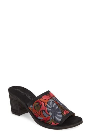 Women's Jeffrey Campbell Pushpita Embroidered Slide Sandal M - Black