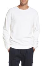 Men's Vince Waffle Knit Sweatshirt - White
