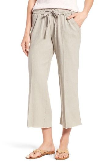 Women's Wit & Wisdom Drawstring Crop Sailor Pants - Beige
