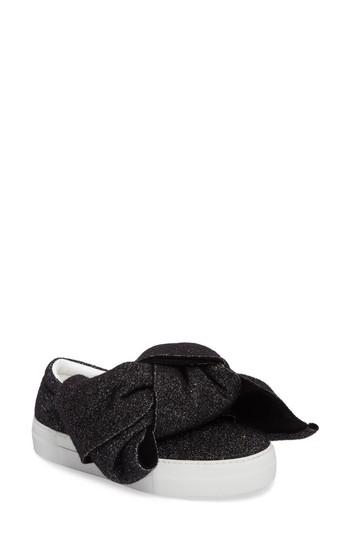Women's Joshua Sanders Bow Slip-on Sneaker .5us / 38eu - Black