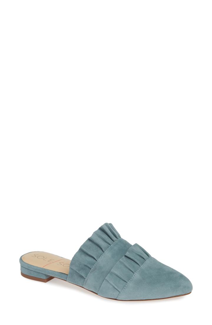 Women's Sole Society Pollina Mule .5 M - Green