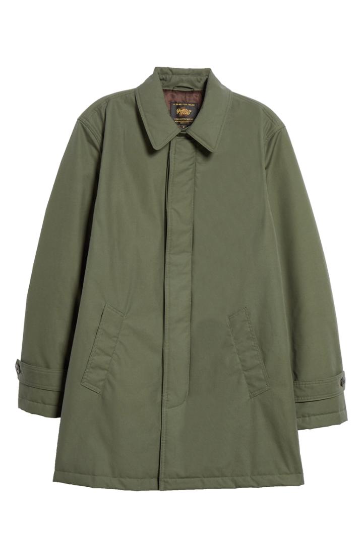 Men's Golden Bear Waxed Cotton Car Coat - Green