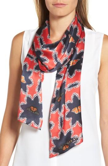 Women's Ted Baker London Kyoto Gardens Silk Skinny Scarf