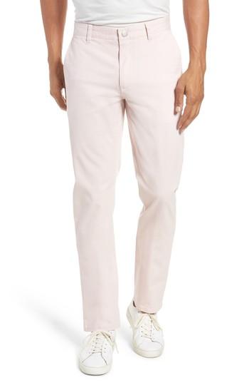 Men's Bonobos Tailored Fit Washed Stretch Cotton Chinos X 34 - Pink