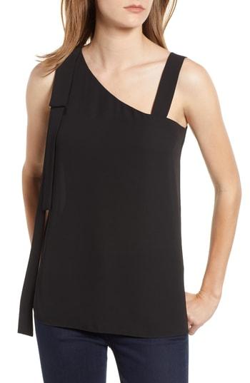 Women's Chelsea28 Asymmetrical Strap Top, Size - Black