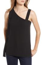 Women's Chelsea28 Asymmetrical Strap Top, Size - Black