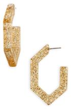 Women's Madewell Glitter Oversize Geometric Hoop Earrings