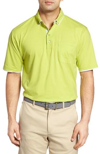 Men's Bobby Jones Liquid Cotton Stretch Jersey Golf Polo, Size - Green