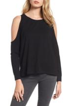 Women's Cupcakes And Cashmere Mariam Cold Shoulder Tee, Size - Black
