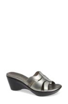 Women's Athena Alexander Sharbat Wedge Slide Sandal M - Metallic