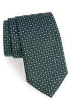 Men's Salvatore Ferragamo Geometric Gancini & Floral Print Silk Tie