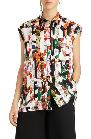 Women's Burberry Hen Silk Blouse Us / 40 It - Orange