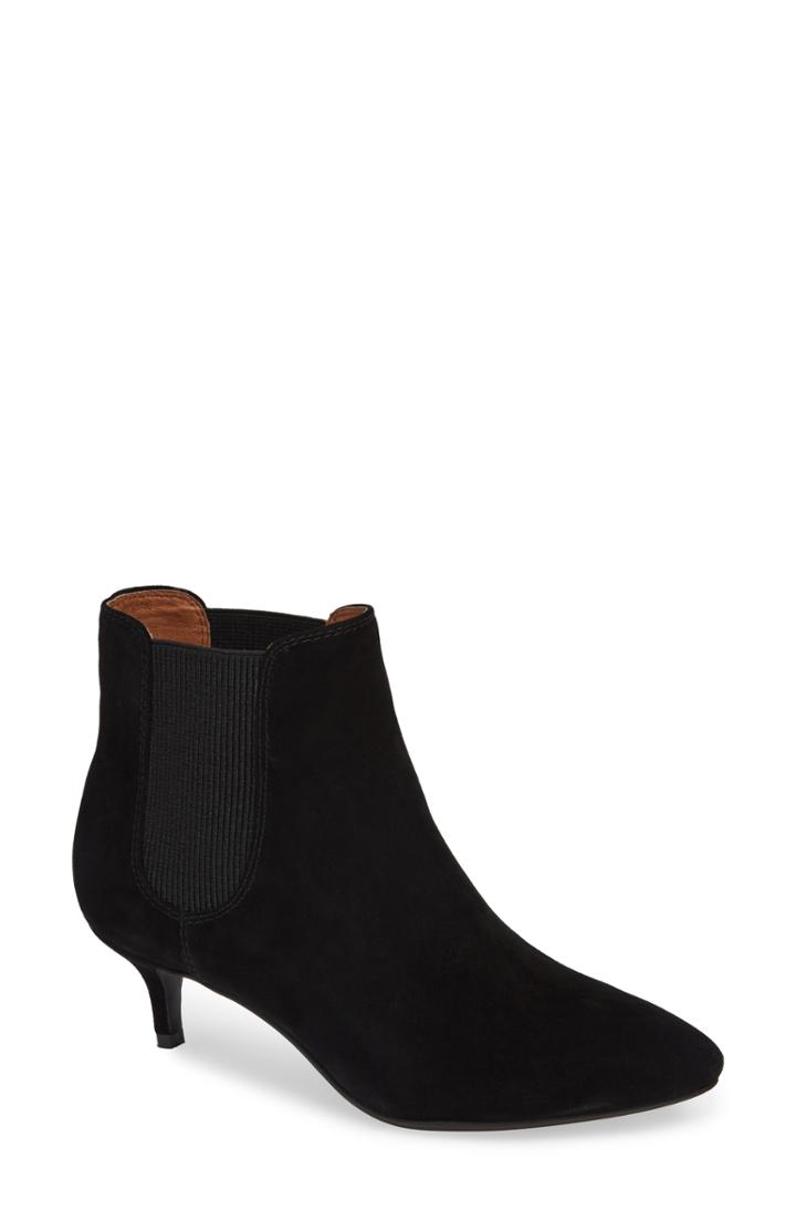 Women's Sudini Beatrice Chelsea Bootie .5 W - Black