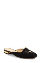 Women's Charlotte Olympia Kitty Mule Eu - Black