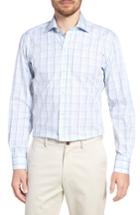 Men's Ledbury Pelton Slim Fit Check Dress Shirt .5 - Blue