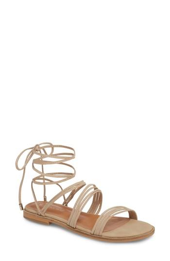 Women's Alias Mae Theory Strappy Flat Sandal Us / 37eu - Beige