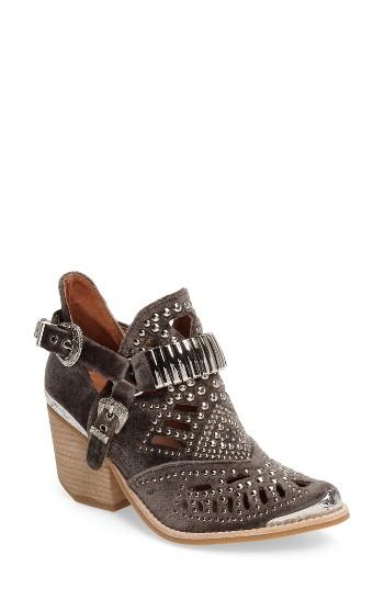 Women's Jeffrey Campbell 'calhoun' Cutout Bootie .5 M - Brown