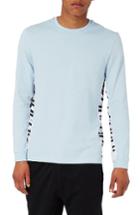 Men's Topman Worldwide Panel Long Sleeve T-shirt - Blue