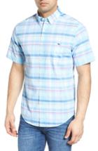 Men's Vineyard Vines Cedar Point Classic Fit Plaid Sport Shirt - Blue
