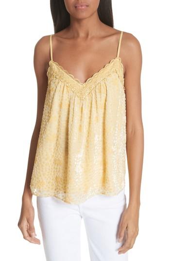 Women's Needle & Thread Devore Top - Yellow