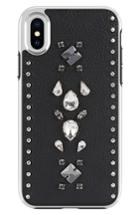 Rebecca Minkoff Inlay Jem Leather Iphone X Case - Black