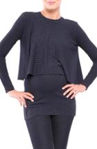 Women's Olian Kim Popver Maternity/nursing Tunic Top