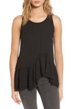 Women's Chelsea28 Wavy Peplum Tank - Black