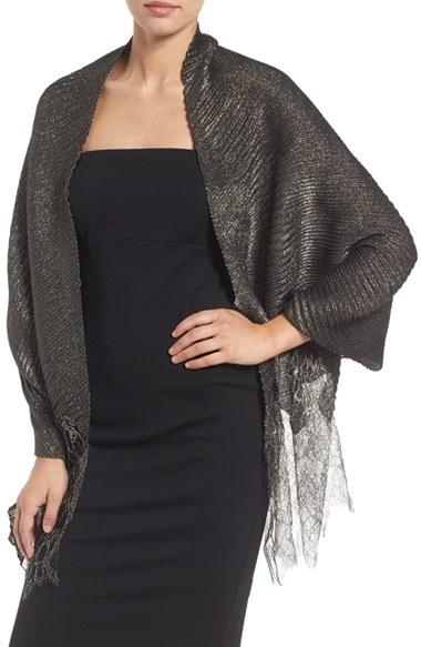 Women's Valentino Golden Plisse Shawl