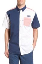 Men's Columbia Pfg Super Harborside Colorblock Woven Shirt