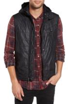 Men's John Varvatos Quilted Vest, Size - Black