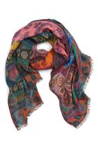 Women's Etro Paisley Print Modal & Cashmere Scarf, Size - Pink