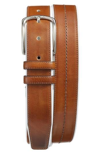Men's Mezlan Palma/talco Leather Belt - Honey