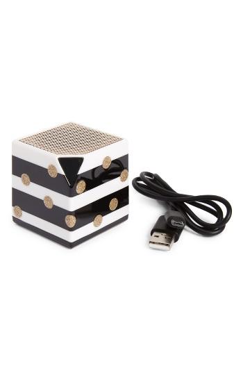 Kate Spade New York Confetti Portable Bluetooth Speaker, Size - Black