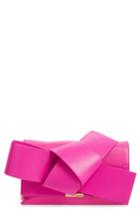 Ted Baker London Knotted Bow Leather Clutch - Pink