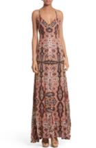 Women's Alice + Olivia Alves Maxi Dress - Brown