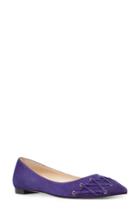 Women's Nine West Alyssum Corset Skimmer Flat .5 M - Purple