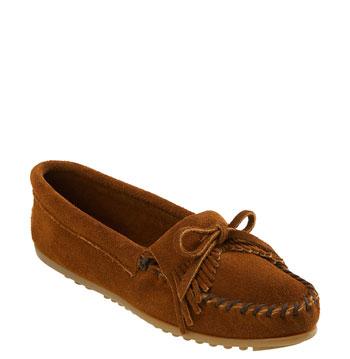 Women's Minnetonka 'kilty' Suede Moccasin M - Brown