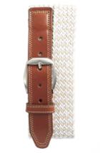 Men's Martin Dingman Woven Belt - Sand/ White