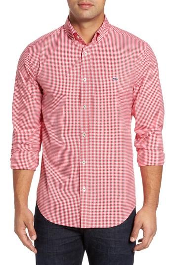 Men's Vineyard Vines Tucker Old Town Classic Fit Gingham Sport Shirt - Red