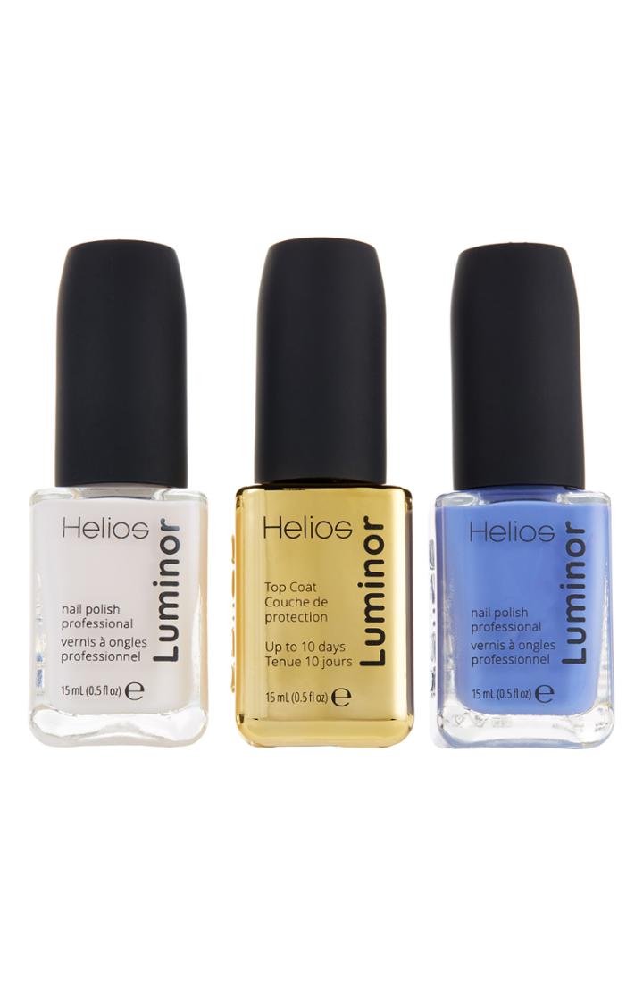 Helios Luminor Professional Nail Polish Set - Blush/ Blue