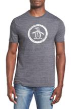Men's Original Penguin Distressed Logo T-shirt - Black