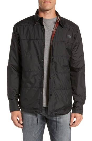 Men's The North Face Fort Point Reversible Shirt Jacket, Size - Black