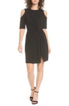 Women's As You Wish Cold Shoulder Knot Front Dress - Black