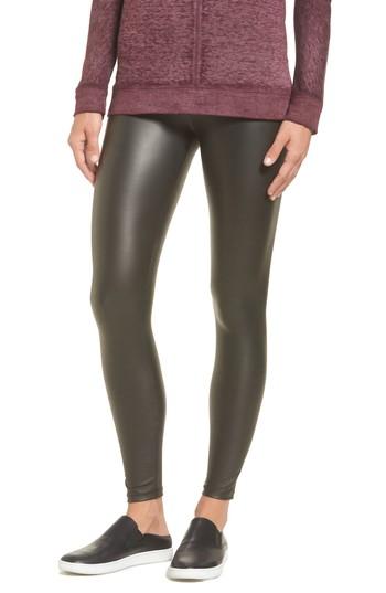 Women's Yummie Tony Faux Leather Leggings - Black