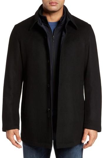 Men's Sanyo Jackson Wool Car Coat - Grey
