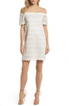 Women's Trina Trina Turk Merengue Off The Shoulder Minidress - White